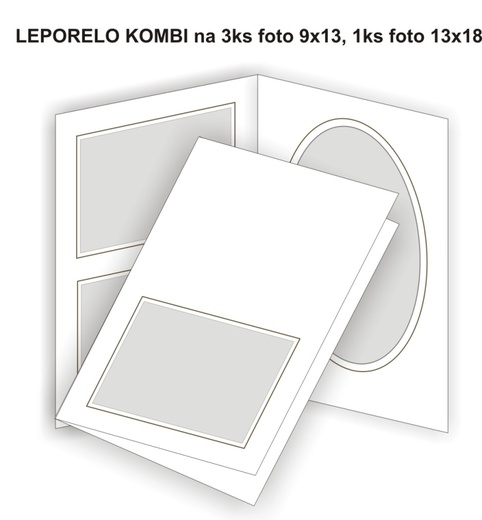 Leporelo na 3ks foto 9x13 + 1ks foto 13x18