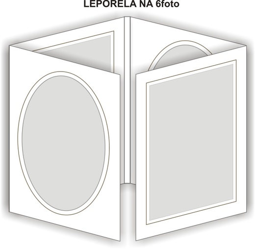 Leporela na 6 foto